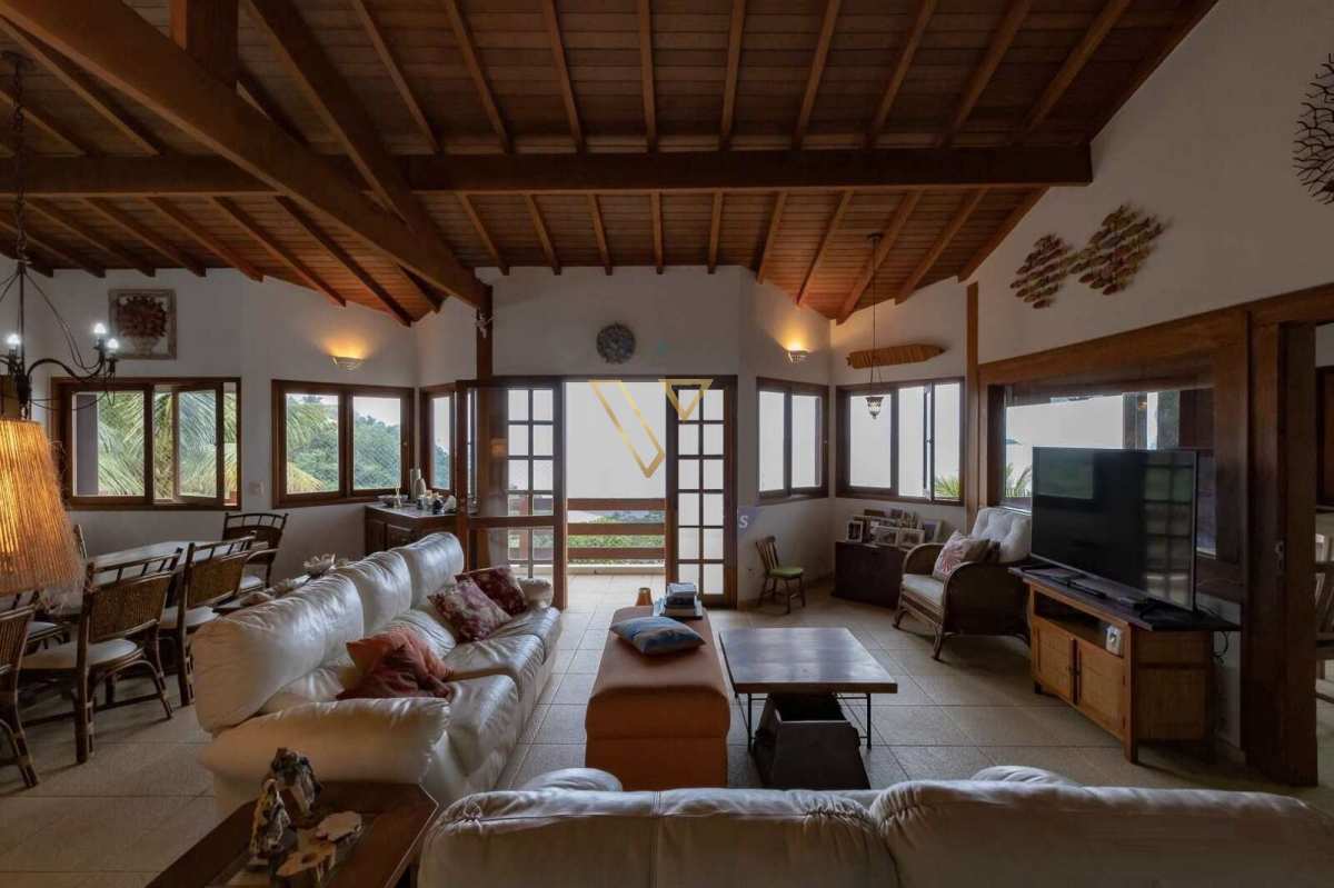 Residência Luxuosa  no Condomínio Ponta das Toninhas , com Vista Panorâmica para o Mar e Ilha Anchieta -Ubatuba -SP - Vex Imóveis