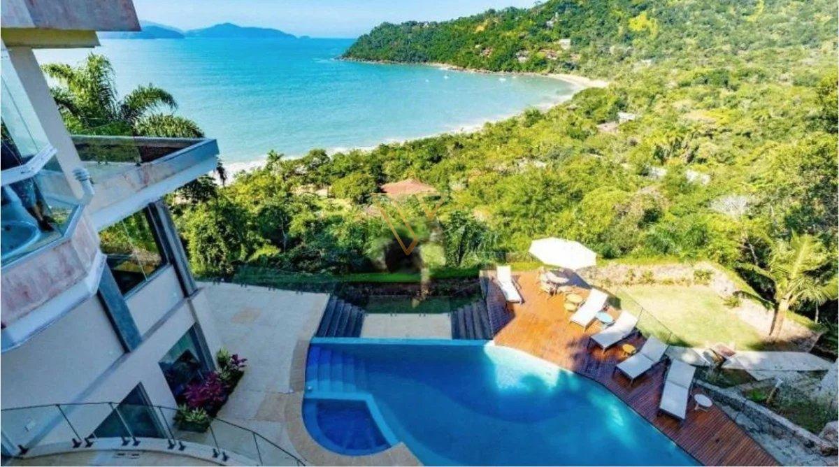 Mansão com vista para o mar dentro do condominio de Alto Padrão na Praia Vermelha do Sul em Ubatuba -SP - Vex Imóveis